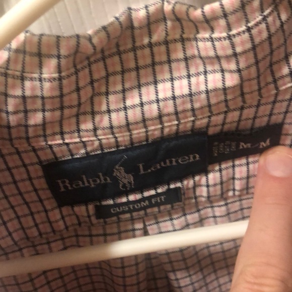 Polo dress shirt (M) Custom fit Flannel material - Picture 3 of 3